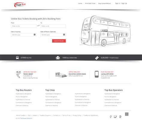 bus ticket booking  reservation system true bus  techwaresolutions