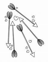 Cupid Hearts Nadila sketch template