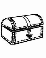 Treasure Coloring Printable Chest Pages sketch template