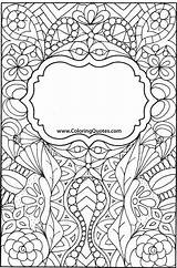 Coloring Pages Cover Book Covers Colouring Binder Printable Adult Books Sheets School Notebook Color Back Doodle Template Shadows Visit Planner sketch template