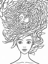 Coloring Pages Crazy Hair Adult Long Wacky Animal Nerd Beautiful Printable Adults Girl Color Getcolorings Print Nerdymamma Wednesday People Kids sketch template