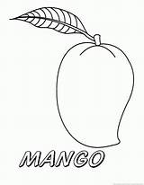 Mango Coloring Pages Drawing Fruit Clipart Papaya Part Getdrawings Library Mcintosh Coloringhome Codes Insertion sketch template