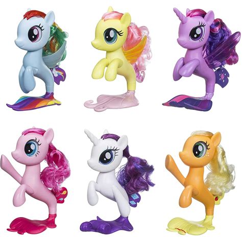 ponis sirenas   pony caps ojos brillantes cabello largo  colorido   pony