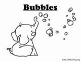 Bubbles Coloring Bubble Elephant Wand Pages Template Soap Sketch Comments 123playandlearn sketch template