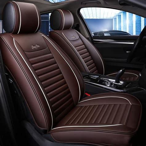 kvd superior leather luxury car seat cover  hyundai venue coffee
