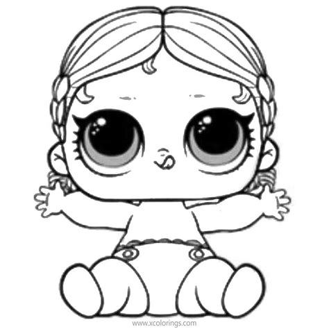 pink baby lol surprise doll coloring page coloring pages