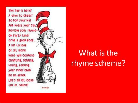rhyme scheme  pattern  rhymes    poem