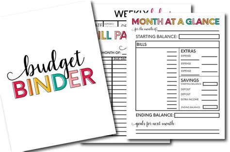 printable budget binder editable etsy budget binder printables