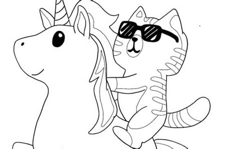 mermaid cat unicorn coloring pages amanda gregorys coloring pages