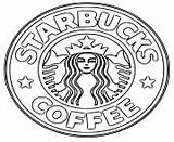 Starbucks Coloring Logo Printable Coffee Pages Unicorn Frappucino Make sketch template