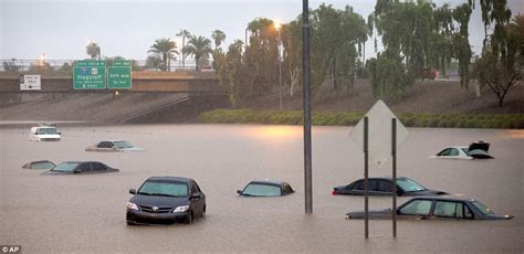 phoenix experiences wettest day ever with 3 inches falling before 7a m