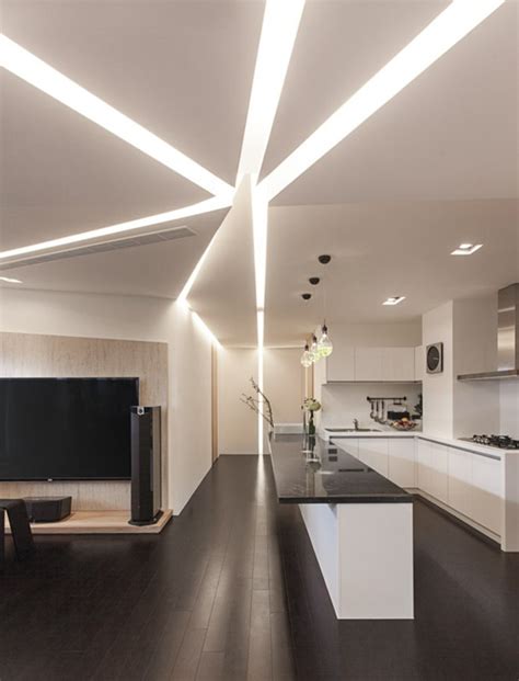 maison stylee contemporaine  laide de plafond moderne