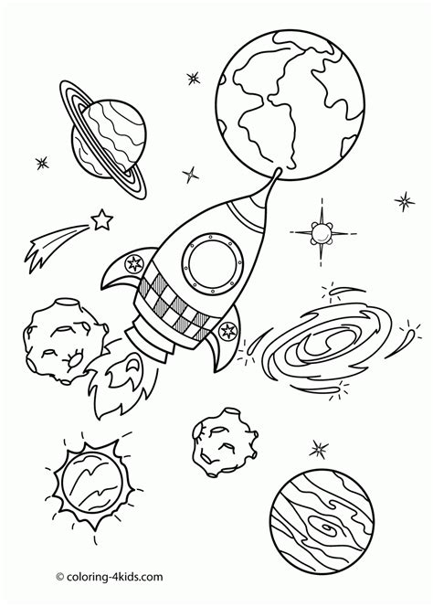 astronaut outer space coloring page   astronaut outer