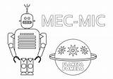 Mic Mec Dibujo Robots sketch template