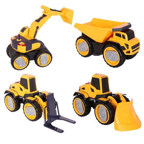 construction vehicle toys  children dump truck bulldozer forklift excavator education car