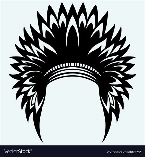 Native American Indian Headdress Royalty Free Vector Image