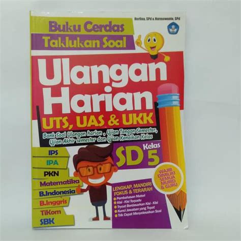 Jual Buku Ulangan Harian Uts Uas And Ukk Sd Kelas 5 Indonesia Shopee