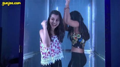 2 Girls Dancing Under Shower Youtube