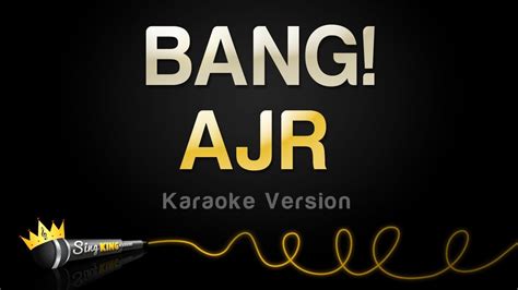 ajr bang karaoke version youtube
