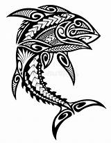Polynesian Tuna Hawaii sketch template