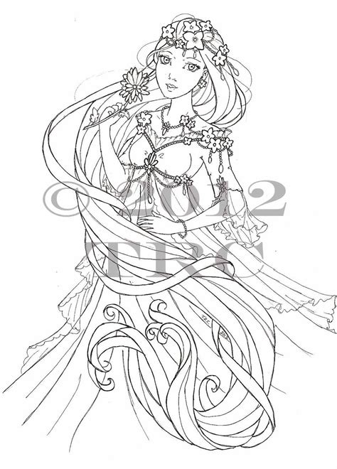 anime princess coloring pages printable sketch coloring page
