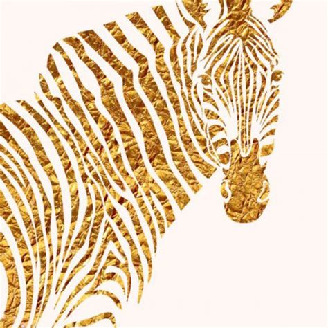 golden zebra print
