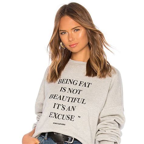 revolve s fat shaming sweatshirt a guide to the drama