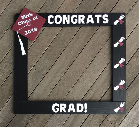 graduation photobooth frame prop congrats grad photo booth frame class  frame prop happy
