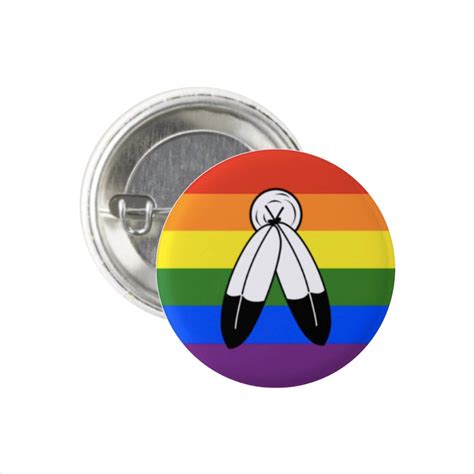 native american two spirit lgbtq rainbow pride flag pin round etsy