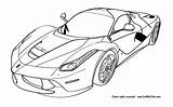 Coloring Ferrari Pages Print Popular sketch template
