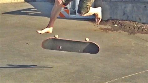 skateboarding barefoot youtube