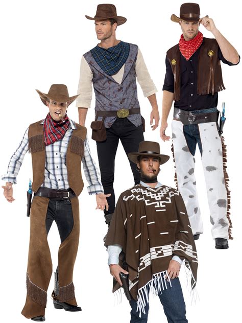 mens cowboy costume adults wild west rodeo fringe fancy dress western
