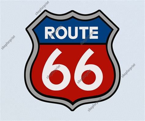 Route 66 Sign Vector Pack Six Images