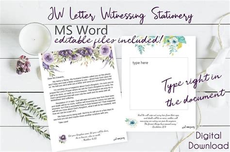 jw printable letter writing sheets english etsy printable letters