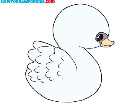 draw  swan easy drawing tutorial  kids