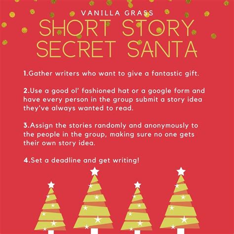 perfect gift  writers short story secret santa vanillagrass