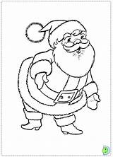 Coloring Santa Claus Dinokids Close Pages sketch template