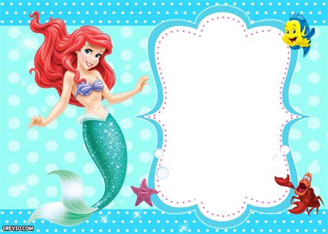 printable mermaid birthday invitations  printable birthday