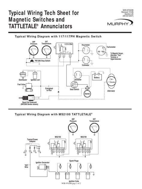 murphy switch wiring diagram ignition system distributor
