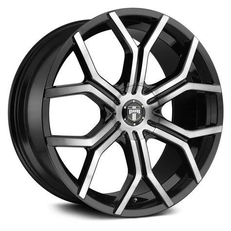 dub  royalty wheels matte black  machined face  double