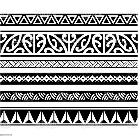 Polynesian Tattoo Sleeve Pattern Vector Samoan Forearm And Foot Design