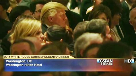 sat   donald trump   infamous  white house correspondents dinner