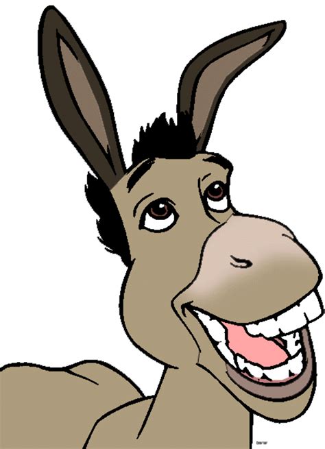 high quality donkey clipart cartoon character transparent png