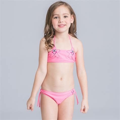Rosa Trajes De Baño Bikini Para Las Niñas Niños Traje De
