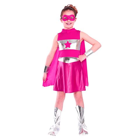 superhero outfit girls fancy dress super hero costume  colours age