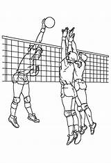 Volleyball Coloring Pages Printable Match Getcolorings Print Getdrawings Books sketch template