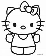 Kitty Hello Coloring Pages Printable Drawing Cool2bkids Face Getdrawings sketch template