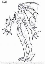 Darkstalkers Rikuo sketch template