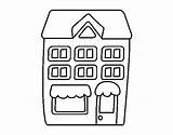 Coloring Floors House Coloringcrew sketch template