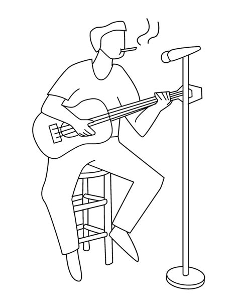 singers coloring pages png  file